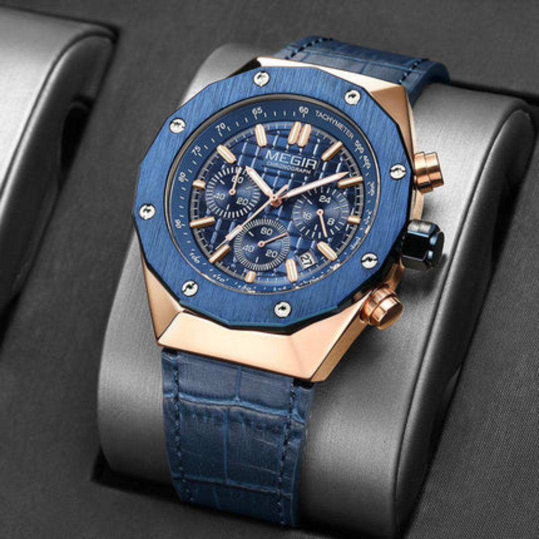 Modiva's Waterproof Chronograph Wrist Watch
