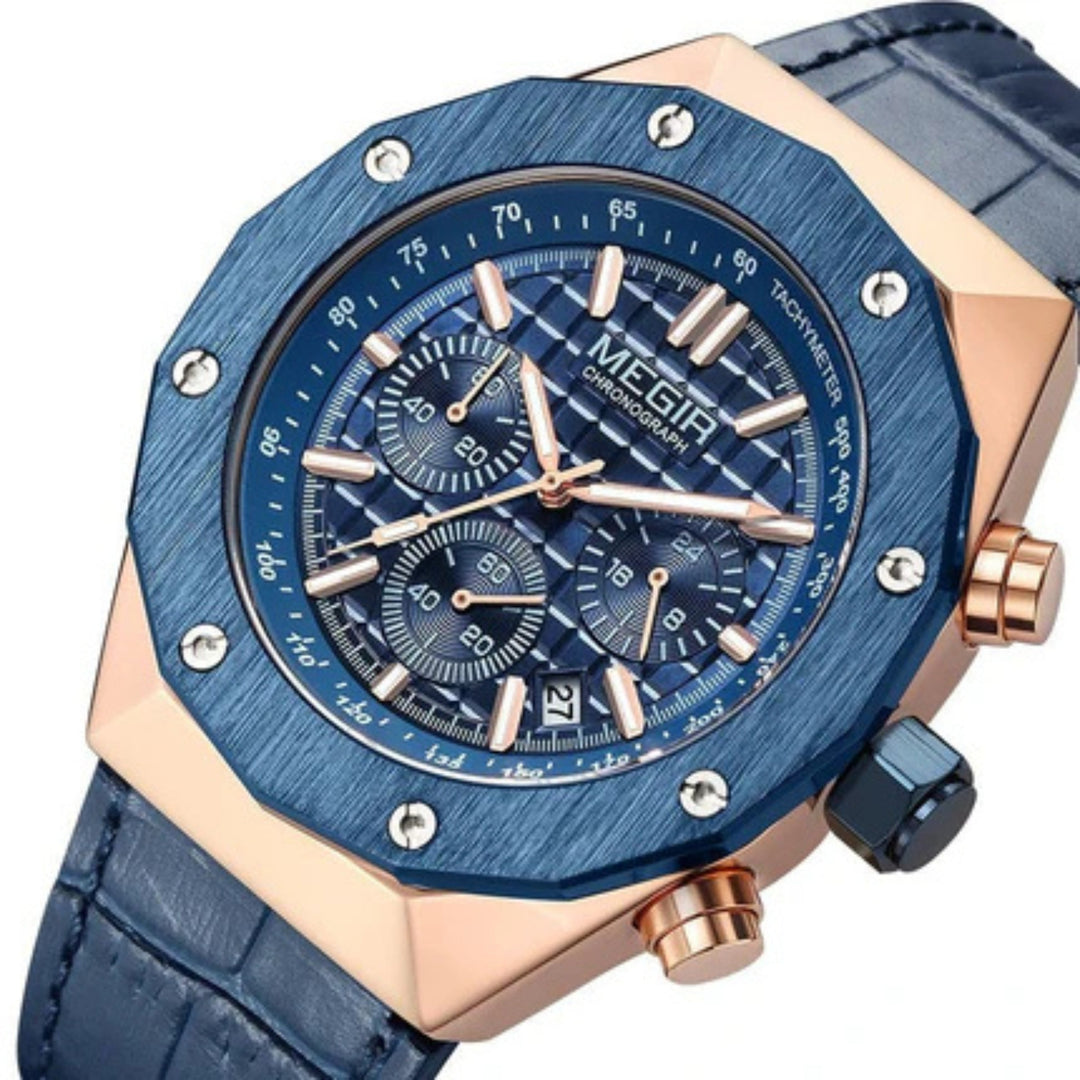 Modiva's Waterproof Chronograph Wrist Watch