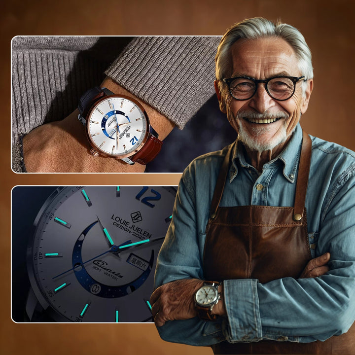 Modiva's Classic Business Chronograph Wrist Watch
