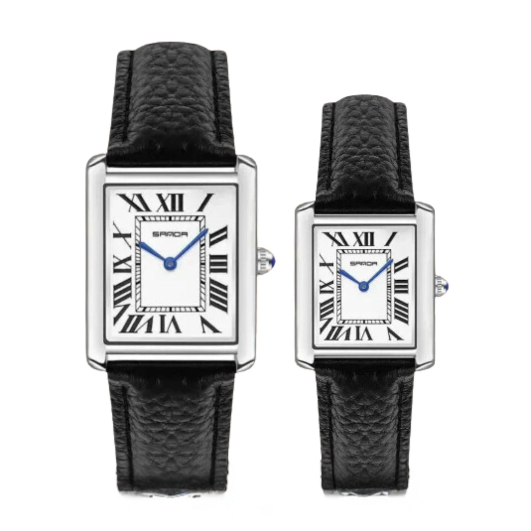 Modiva's Square Dial For Couples Wrist Watch