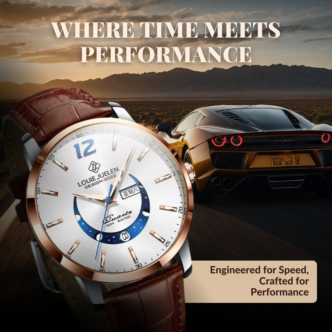 Modiva's Classic Business Chronograph Wrist Watch