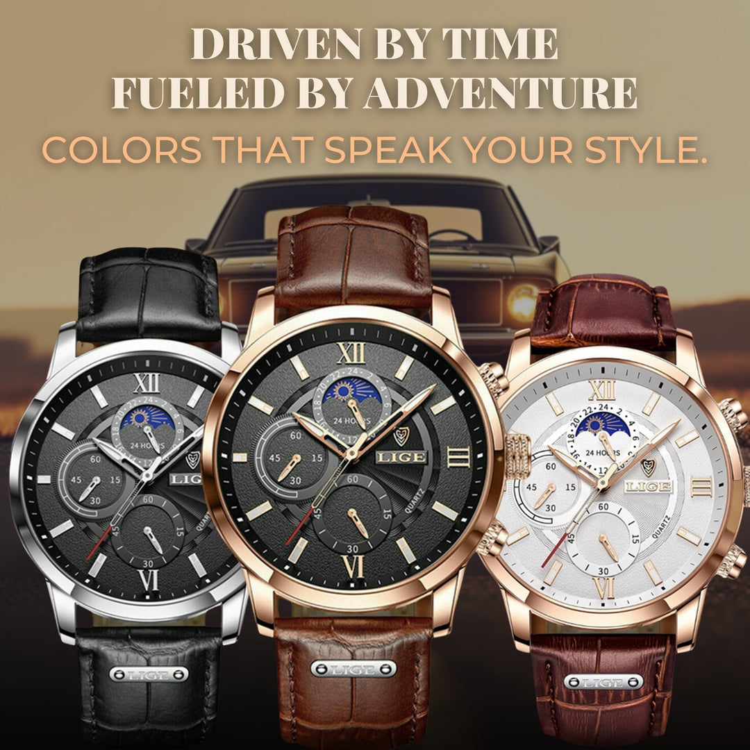 Modiva's Moon Phase Sports Watch