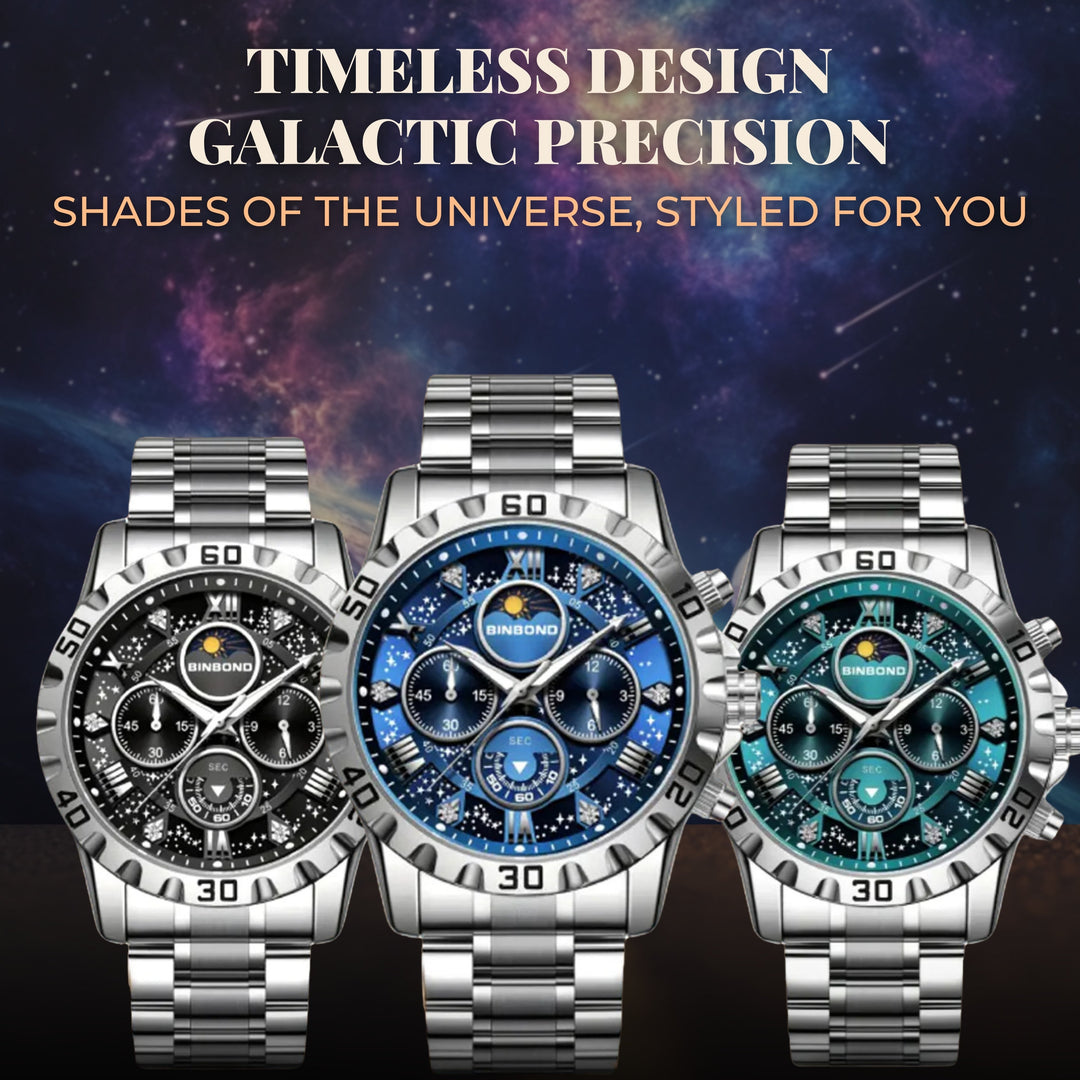 Modiva's Military Inspired Metal Strap Wrist Watch