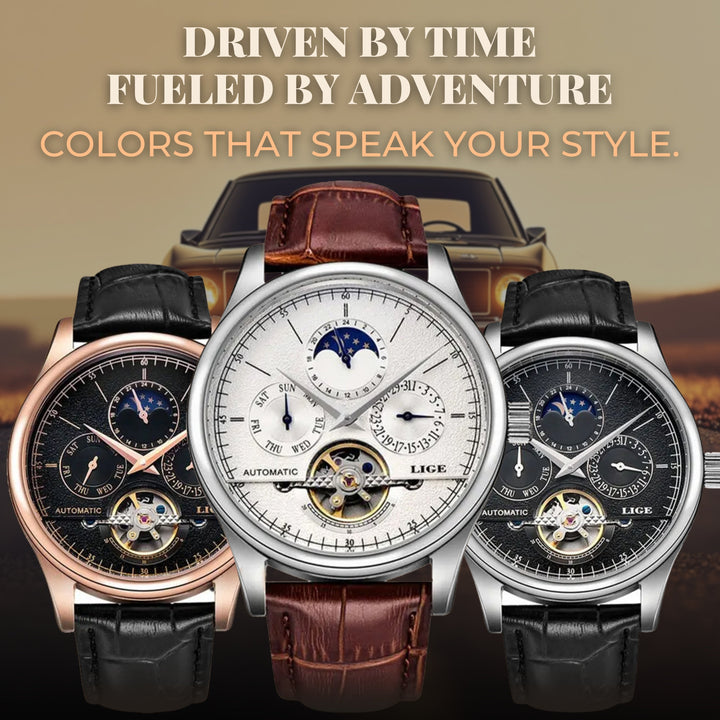 Modiva's Luxury Rugged Automatic Wrist Watch