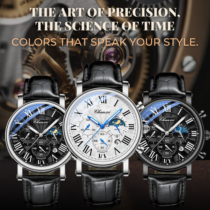 Modiva's Slim Luxury Multifunctional Wrist Watch