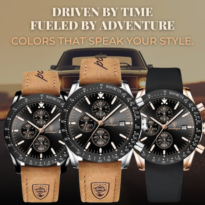 Modiva's Premium Sleek Chronograph Wrist Watch