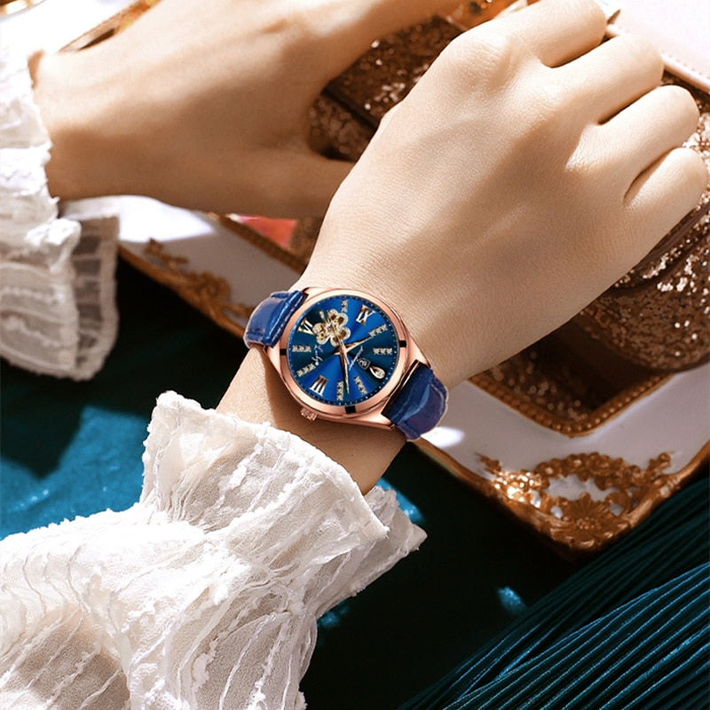 Modiva's Stunning Diamond Dial Wrist Watch