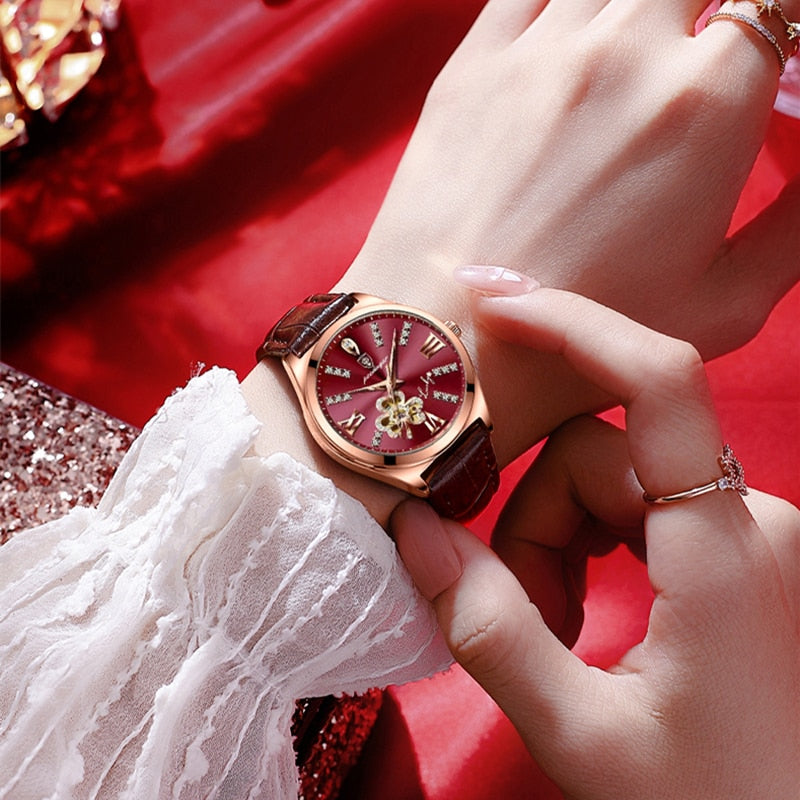 Modiva's Stunning Diamond Dial Wrist Watch