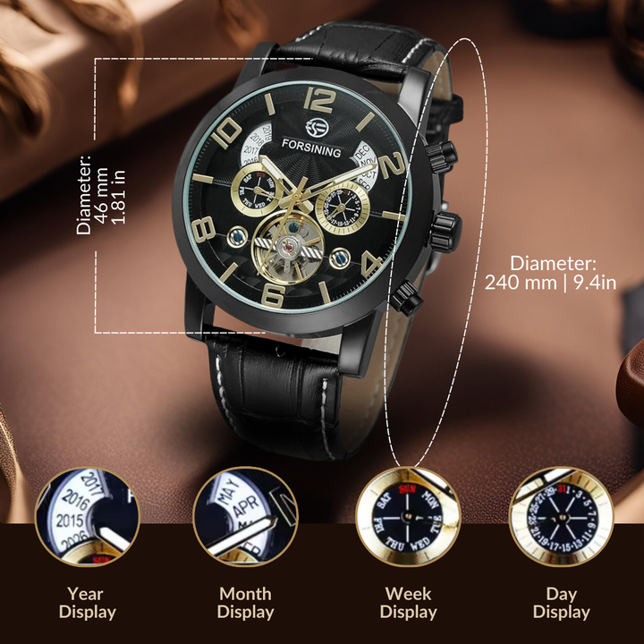 VORTEX | Luxury Tourbillon Automatic Mechanical Watch