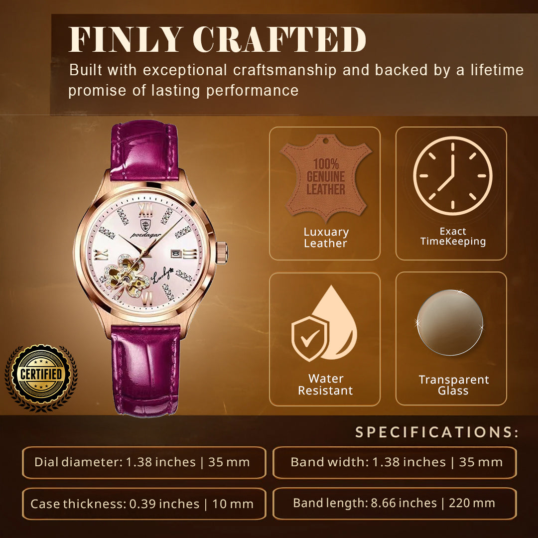 Modiva's Stunning Diamond Dial Wrist Watch