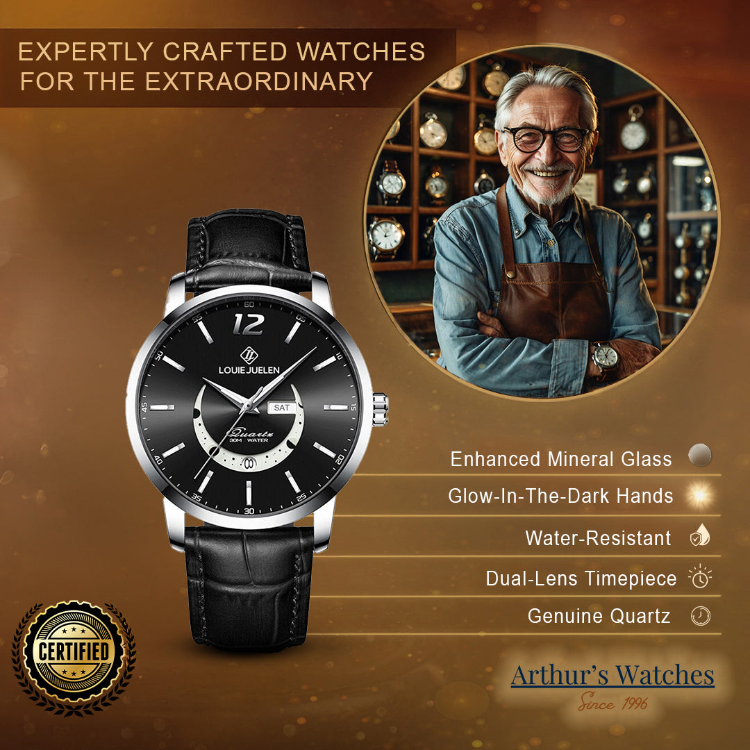 Modiva's Classic Business Chronograph Wrist Watch